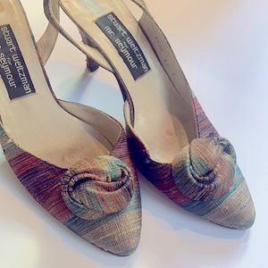 Vintage Stuart Weitzman size 6.5 slingback heels in excellent condition